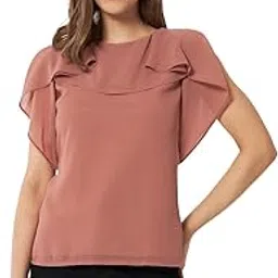 all ways you Women's Solid Split Sleeve Poly Georgette Regular Top for Women (A2107TPBR583)-picture-37