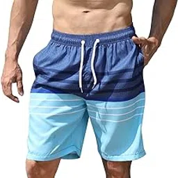 maeau Men Swim Beach Shorts Quick Dry Swimming Trunks Drawstring Surfing Board Shorts-picture-45