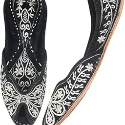 Women’s Traditional Ethnic Embroidered Jutti | Handcrafted Punjabi Footwear for Party, Weddings, Festive, and Casual Wear-image-10