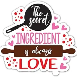 ASHVAH The Secret Ingredient is Always Love HD Quality Fridge Magnet, for Home, Kitchen and Office Decoration, Size 4 inches - D No 099-picture-35