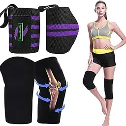 Knee Cap & Grip Band For Exercise Wrist Wrap Bands, Wrist Support for Gym Gloves, Wrist Band for Men Gym and Pain Relife-picture-15