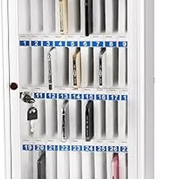 BETLEX Cell Phone Locker Aluminum Alloy Storage Box Wall-Mounted With Handle for Office Classroom Gym (36 Slots)-picture-41