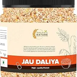 Organic Nature Jau Daliya (Pearl Millet Porridge)| 250 gms Packing | With Omega-3 Fats| Whole Grain Jau Daliya | For Weight Loss & Digestive Health| Rich in Nutrients & fibre | Jar Pack|-image-15