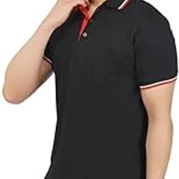 ALARM Men's Cotton Rich Polo T Shirt | Collar Tshirts | Half Sleeves | Plain-Regular Fit | Pocket-picture-32
