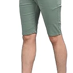 JH Retreat Men’s Stretchable Knee-Length Shorts with Drawstring | Slim Fit Casual Summer Wear | Stylish Solid Color Bottoms for Daily & Sports Use-picture-19