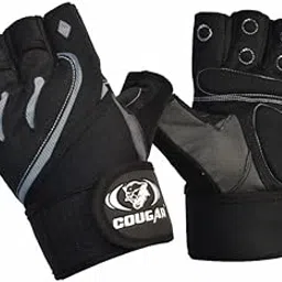 COUGAR Monster Foam Padded Leather Gym Gloves, Suitable for Weight Lifting, Cycling, Exercise, Fitness, Gym Training and General Workouts for Men/Women (Extra Large)-picture-14