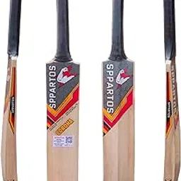 Sppartos Corona Youth Size Kashmir Willow Cricket Bat with Half Cane Handle for Leather/Hard Tennis Ball Play (Size 5)-picture-25