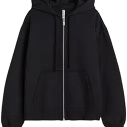 a to z creation Solid Long Sleeves Hooded Neck Sweatshirt with Kangaroo Pocket Zipper Jacket for Women's-picture-48