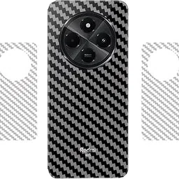 Berries™ (Pack of 2) Back Lamination Skin Compatible for XIAOMI REDMI A4 5G || 3D Carbon Fiber Ultra-Thin Protective Film (Transparent) with Easy Installation KIT-picture-18