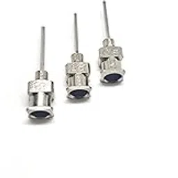 Swent Blunt Dispensing Needle | Dispensing Tip | Luer Lock | Stainless steel | Reusable | For Industrial dispensing | 15mm (1/2 inch) Length (18G x 15mm (OD 1.2mm x ID 0.8mm))-image-76