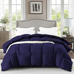 ALISHIBA CASA Super Soft Fluffy Microfiber 600 GSM Winter Comforter King Size (90"X106") - Heavy Winter Blanket/Comforter/Duvet/Rajai King Size - Navy Blue Color-picture-13