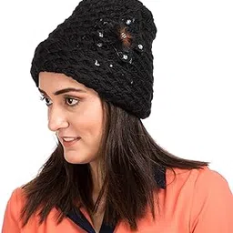 STYLE HEIGHT Woolen Women Winter Cap (Free Size)-picture-10
