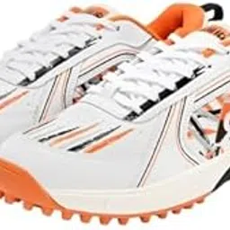 dnine Champion Rubber Studs Cricket Shoes Orange/Blue/White & Orange/Black/White-picture-42