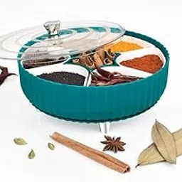 Rotating Masala Box with 7 Compartments, Airtight Spice Organizer Container, 360-Degree Storage Box for Kitchen-picture-11