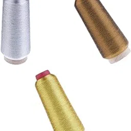Enakshi® 3Pcs Metallic Embroidery Machine Thread Spool for Embroidery Machines|Crafts | Sewing | Sewing Thread-image-50
