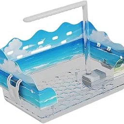 LICHTS® Pet Bird Bath Box Spacious Quiet Bird Shower for Lovebirds Water Bowl Budgie A|Home & Garden | Yard, Garden & Outdoor Living | Bird & Wildlife Accessories | Birdbaths-image-82