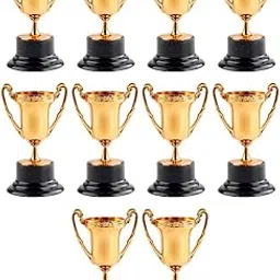 MERISHOPP 10Pcs Reward Prize Small Award Trophies for Competition Decorations Copper|Sporting Goods-picture-23