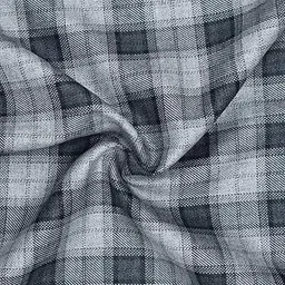 Qashida Tweed Wool Blazer Fabric for Men | Premium Checked Woollen Suiting Material | 2 Meter Cut for Blazers, Kotis & Waistcoats | 58 Inch Width | Light Grey, Black Checks-picture-15