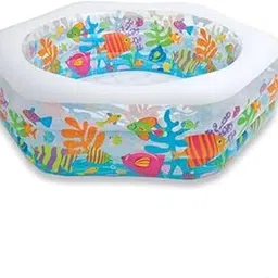BlackZone Sea Animal Theme Summer Special Inflatable Kid Swimming Pool, Baby Bath tub, Water Pool for Kids Best Summer Gift Bath Tub (6.2 FT-Sea Animal Theme) image 1