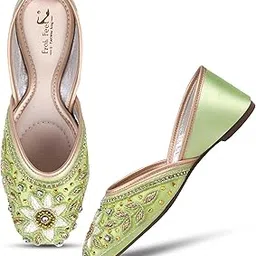 FROH FEET Women’s Handcrafted Embellished Ethnic Punjabi Jutti | Traditional Wedding & Festive Looks Flats Juttis-picture-36