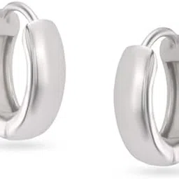 mia by tanishq Polished Sleek 93 KT Silver Earrings-picture-52