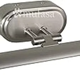 Mufasa 12 Watts Satin Chrome Silver Finish LED Picture Photo Frame Light /Bathroom Dressing Table Light Adjustable Head With 3 Step Light (White , Warm White and Natural White)-picture-20