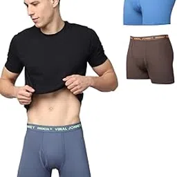 mack jonney Cotton Outer Elastic Trunks for Men-Pack of 2-MACK638478-picture-13