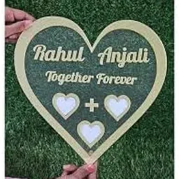 Inventoo Couple Thumb Impression Gift | Wedding Thumb Print | Finger Print Gift| Personalized Text | Golden Metal Design|-picture-32