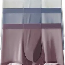 avocet Ultra-Soft Lycra Material Trunks for Men| Ice-Silk Men Short | Underwear | Multi-Colored.(Pack of 3)-picture-11