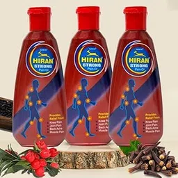 Hiran Strong Pain Relief Oil, 40ml Bottles, Pack of 3, for Joint Pain, Back Ache and Muscle Pain-picture-11