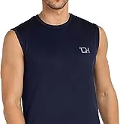 TQH Solid Men Round Neck Sleeveless T-Shirt - Combo image 1