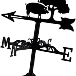 SECRET DESIRESmall Weathervane Delicate Garden Decor Weather Vane for Outdoor Yard Garden Style E-image-2