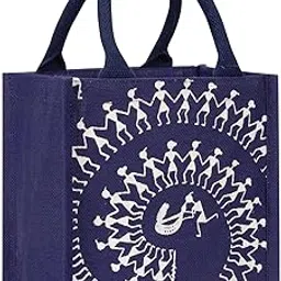 Jute Bags for Lunch for Men | Jute Bags with Zip | Jute Tote Bag | Jute Tiffin Bags | Printed Jute Bag | Jute Carry Bag-image-79