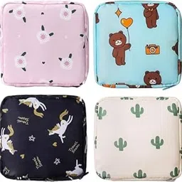 AASAISH Sanitary Napkin Storage Bag, 2Pcs Zipper Menstrual Pad Bag Portable Sanitary Napkin Storage Tampons Holder for Purse First Period Kit for Teen Girls Store Sanitary Pads for Women.-image-55