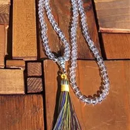 GEMFINITY Sphatik/Crystal Jaap Mala for Pooja (108+1 Beads) | Natural & Certified Astrological Clear Quartz Crystal Sphatik/Spatika Mala | Unisex for Men & Women-image-7