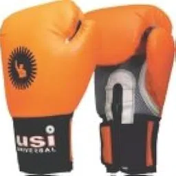 USI UNIVERSAL Boxing Gloves, 609CPU Orange/Black Crusher Boxing Training Gloves, Synthetic leather shell, Dense handcrafted padding, Air mesh palm for vent, Elasticated hook & loop(Size 10oz)-image-13
