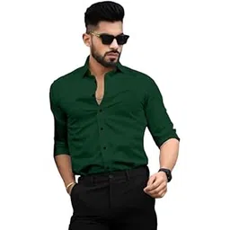 sarlyn - find joy in every moment . Men's Cotton Solid Full Sleeves Regular Fit Formal Shirt-picture-16