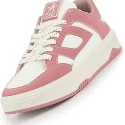 fausto Women Colorblocked Low Top Casual Shoes | Classic Lace-up Dress Sneakers | Memory Cushioned Insole-picture-26