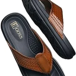 egoss Comforts Premium Genuine Leather Casual Slipper for Men -C-188-picture-14
