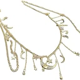 fulaida Metal Tassel Body Chain for Women, Ethnic Rock-Inspired Waist Chain for Bikini and Styling-picture-32