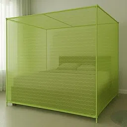 MEHON CRAFT Mosquito Net for King Size Bed and Mosquito Net for Double Bed Mosquito Net (Light Green, Queen Size Bed 7X7)-picture-12