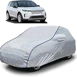 Sulfar 100% Waterproof Car Body Cover Compatible with Mirror for Fiat Uno (Triple Stitched, Full Bottom Elastic, Magic Silver with Black Piping)-image-12