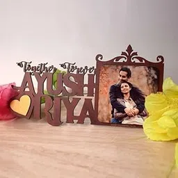WEHATKE Customized Couple Name with Photo Frame | Best Gift Idea for Birthday Engagement, Wedding |table Top Gifts-picture-27