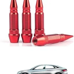 LOVMOTO 4PC Spiked Aluminum Valve Stem Caps, Heavy Duty Tire Caps Dust-Proof Air-Proof Valve Stem Covers for Cars SUVs Trucks Motorcycles Bicycles Comfortable with Vis-ion X-picture-49