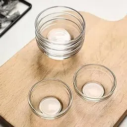 Aone Glass and Crockery Store Clear Glass Soy Sauce Dipping Bowls Side Dishes for Snack Sushi Fruit Appetizer Dessert with Chutney Bowl. (2.5Inch 30ML) (6)-picture-27