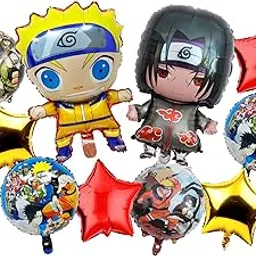 Atpata Funky Naruto Fighter Theme Kids Birthday Decoration Party Foil Balloons - Transform your child's birthday party into an Epic Ninja Theme! (Naruto & Sasuke)-picture-35