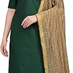 vredevogel Women Cotton Embroidery Straight Kurta Pant with Dupatta-picture-36