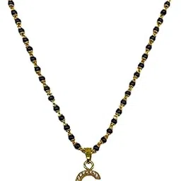 G Letter Alphabet Short Mangalsutra Designs Initial Pendant Gold Name Mangalsutra Design For Women-image-4