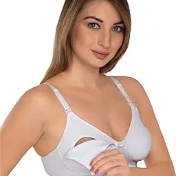 daisy dee Women's Cotton Nursing Bra Non-Padded Wire-Free Breastfeeding Seamless Maternity Bra - NMDNA-picture-28