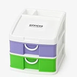 Two-Tier Plastic Storage Drawer Organizer-picture-46